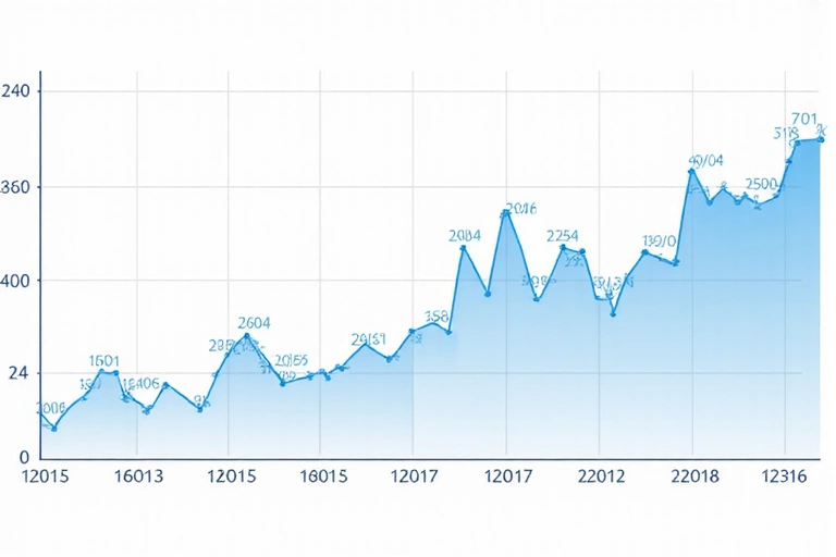 Gráfico analítico mostrando el tráfico web y el comportamiento del usuario